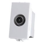 EL1984 - Presa TV passante 4.5x2x3cm Bianco compatibile Vimar Plana - Compatibile Vimar Plana