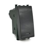 EL2210 - Interruttore nero con spia luminosa compatibile Vimar Plana - Compatibile Vimar Plana