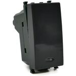 EL2214 - Deviatore con spia luminosa nero compatibile Vimar Plana - Compatibile Vimar Plana