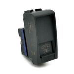 EL2312 - Presa telefonica nera compatibile Living International - Compatibile Living International