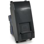 EL2382 - Connettore di rete RJ45 nero compatibile Vimar Plana - Compatibile Vimar Plana