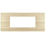 EL2432 - Placca 7 posti abete compatibile Vimar Plana - Compatibile Vimar Plana