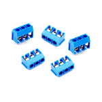 ND5322 - Morsetti per cavi elettrici circuito stampato pcb a vite 3 POLI, DRITTO 5mm - Morsetti