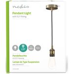 ND7970 - Lampadario da soffitto E27 color ottone 1,50 m - Illuminazione da Interno