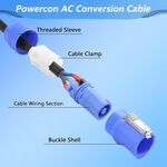 SP672 - Cavo di alimentazione schuko a powercon tipo A 1,5 mm² 2m -  Cavi Alimentazione 