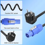 SP658 - Cavo di alimentazione schuko a powercon tipo A 1,5 mm² 1m -  Cavi Alimentazione 