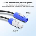 SP858 - Cavo di alimentazione powercon In-Out 16AWG 1m -  Cavi Alimentazione 