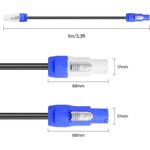 SP858 - Cavo di alimentazione powercon In-Out 16AWG 1m -  Cavi Alimentazione 
