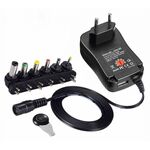 T150 - Alimentatore universale con selettore di tensione 3–12V e porta USB – 30W - Alimentatori