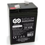 WB1528 - Batteria Ricaricabile al Piombo 6V 4.5AH - Sidium - Batterie Ricaricabili
