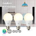 ND9050 - Lampadina LED Smart Wi-Fi 9W Bianco caldo 2700K E27 800 lumen confezione da 3 pezzi - Lampade LED