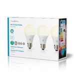 ND9050 - Lampadina LED Smart Wi-Fi 9W Bianco caldo 2700K E27 800 lumen confezione da 3 pezzi - Lampade LED
