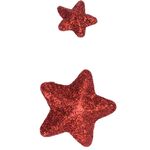KP2102 - Stella glitterata dimensioni assortite 15/35mm confezione da 45 pezzi - Illuminazione da Esterno