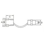 10516 - Boccola passacavo/fissacavo 5.5mm - nero - Passacavi
