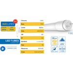 5273 - Tubo LED T8 24W 150cm - Luce fredda - Lampade LED