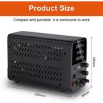 A1020 - Alimentatore da banco 30V 5A 150W con regolatore di tensione CC USB 18W - Laboratorio