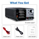 A1400 - Alimentatore da banco 30V 10A 300W con regolatore di tensione CC USB/TYPE-C 18W - Laboratorio