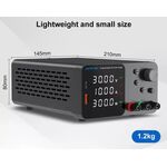 A1400 - Alimentatore da banco 30V 10A 300W con regolatore di tensione CC USB/TYPE-C 18W - Laboratorio
