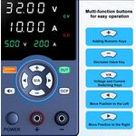 A2300 - Alimentatore da banco 32V 5A 160W con regolatore di tensione CC USB 18W - Laboratorio