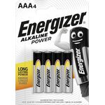 E1042 - Batteria alcalina tipo AAA LR03 1.5V blister da 4 Energizer - Batterie Alcaline