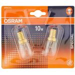 E1047 - Lampadina piccola per frigoriferi 10W E14 confezione da 2 Osram - Lampadine Frigorifero