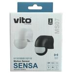 EL060 - Sensore di movimento PIR nero IP44 1200W - Sensori e rilevatori