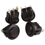 F1500 - Interruttore a bilanciere luminoso Giallo/Verde/Rosso/Blu confezione 20 pezzi - Interruttori