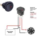 F1500 - Interruttore a bilanciere luminoso Giallo/Verde/Rosso/Blu confezione 20 pezzi - Interruttori