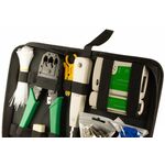F1625 - Set di strumenti di rete tester per cavi/crimpatrice/plug/copriconnettore/fascette 145 pezzi - Laboratorio