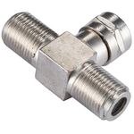 MT982 - Adattatore da Spina F a Doppia Presa F – Connettore Splitter T - TV-SAT