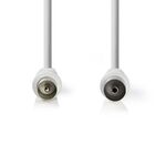 ND4026 - Cavo coassiale 90dB IEC (coassiale) maschio-IEC (coassiale) femmina 1,5m Bianco - TV-SAT