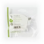 ND4716 - Connettore IEC(coassiale) angolato Femmina-Design rotondo 2 pezzi - TV-SAT