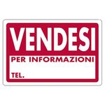 WB2002 - Cartello segnaletico "Vendesi" 30x20cm - Segnaletica
