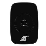 WB237 - Campanello wireless nero 5 livelli di volume - Smart Living