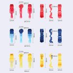 WB380 - Kit 120pz terminali autofilettanti a giunzione rapida e a forcella con sgancio rapido - Connettori