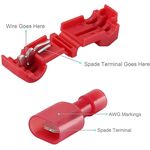 WB380 - Kit 120pz terminali autofilettanti a giunzione rapida e a forcella con sgancio rapido - Connettori