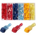 WB380 - Kit 120pz terminali autofilettanti a giunzione rapida e a forcella con sgancio rapido - Connettori