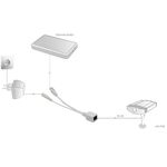 WB598 - Cavi adattatori POE Fast Ethernet cavo iniettore/cavo splitter spina/presa DC 5,5mm - Varie