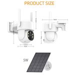 Z328 - Telecamera IP WiFi 3MP 2k con pannello solare - Telecamere IP