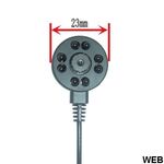Z364 - Microtelecamera AHD 3.6mm a colori con microfono 8 LED IR - Telecamere e DVR