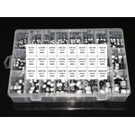 F1520 - Condensatore elettrolitico in alluminio 1UF ~ 1000UF 6.3V-50V confezione da 400 - Condensatori