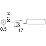 K060 - Punta di ricambio per stilo saldante 900M-T-1.6D, 1.6mm, HAKKO - Laboratorio