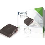 WB1395 - Convertitore video VGA Femmina+2 RCA Femmina - Uscita HDMI Konig -  Adattatori Audio e Video
