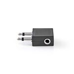 ND3774 - Adattatore Audio per Aereo 2x Maschio da 3,5mm-Femmina da 3,5mm confezione da 10 pezzi -  Adattatori Audio e Video