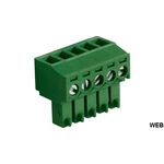 ND4530 - Connettore femmina, 5 Poli, 3.81mm Passo, 8A, 1.31mm², Dritto - Connettori