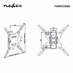 ND8090 - Supporto da parete per TV Full Motion 26-42 " -  Staffe e Supporti 