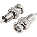 Q827 - Adattatore BNC maschio -  RCA maschio - Connettori Adattatori