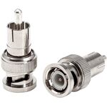 Q827 - Adattatore BNC maschio -  RCA maschio - Connettori Adattatori
