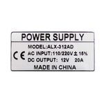 T415 - Alimentatore Switching  12V 20A - Alimentatori