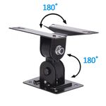 L155 - Supporto a muro per TV LED LCD 14-24'' inclinabile nero - TV-SAT